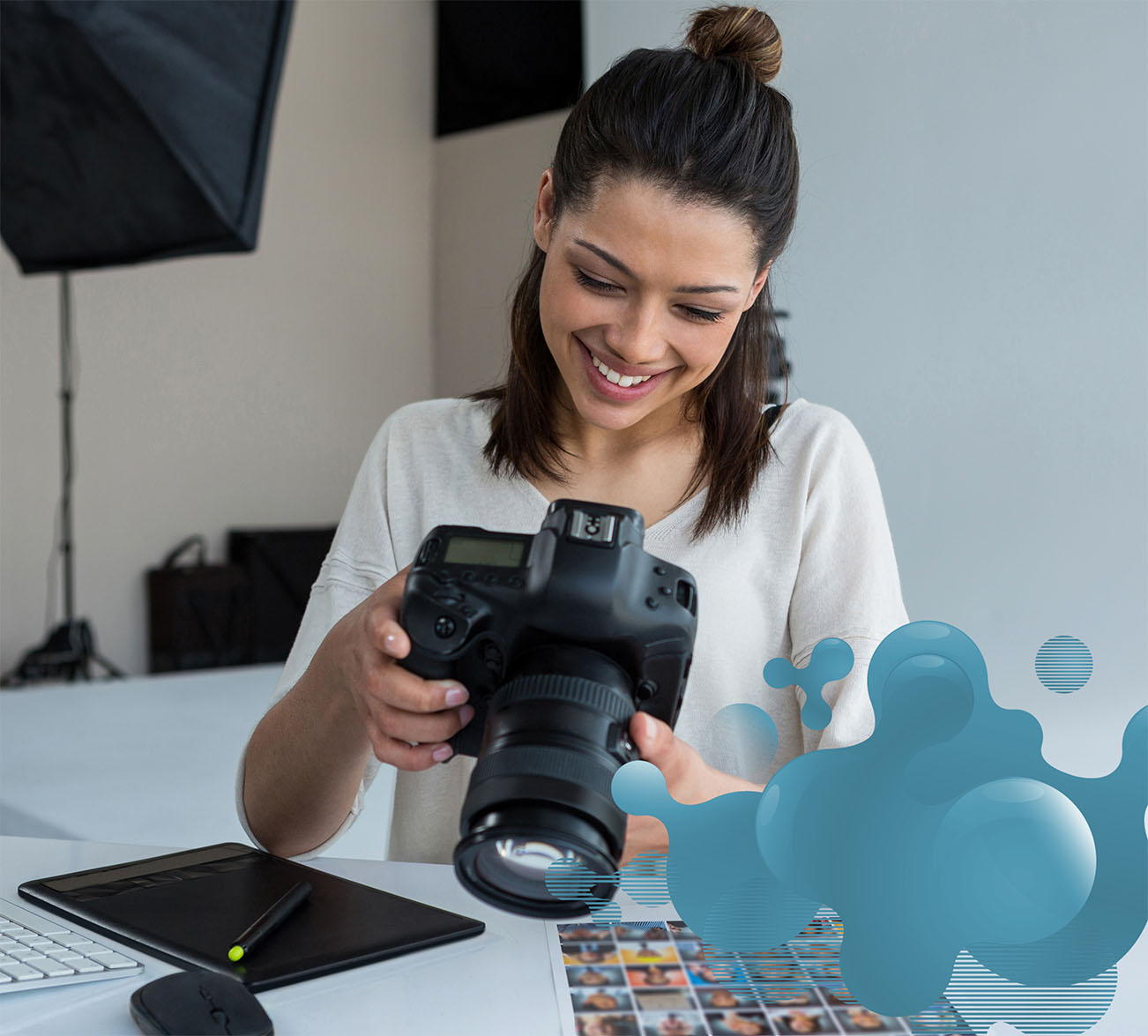 Screenshot of woman presenting